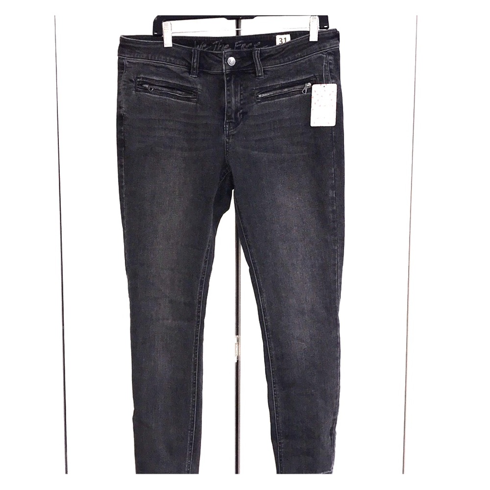 Free People Black Ankle Jeans